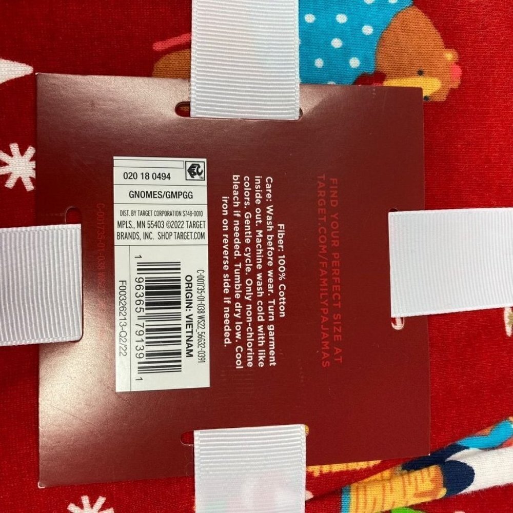 Target Women's Plus Sz 4X Holiday Gnomes Matching Family PJ Set Wondershop™ Red - Picture 3 of 5